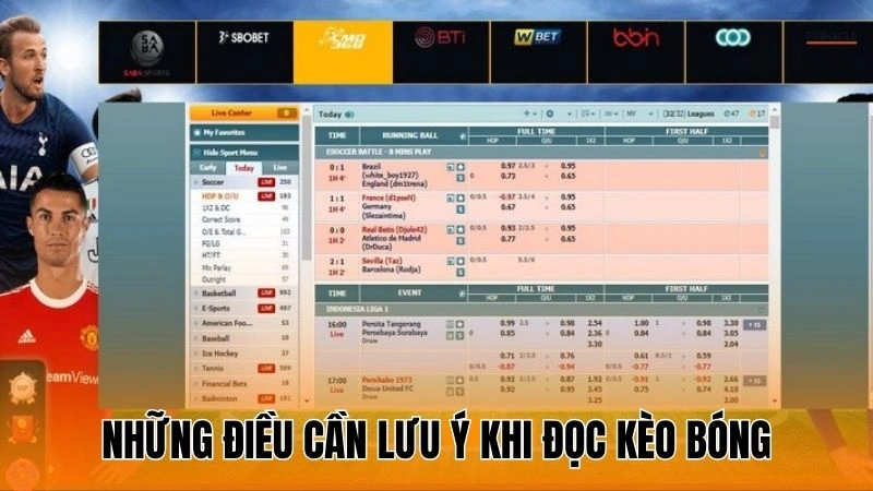 Những điều cần lưu ý khi đọc kèo bóng Những điều cần lưu ý khi đọc kèo bóng