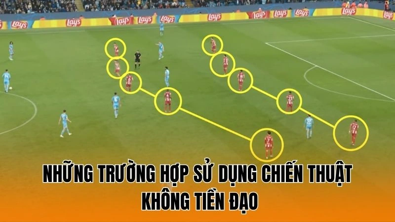 Những trường hợp sử dụng chiến thuật không tiền đạo Những trường hợp sử dụng chiến thuật không tiền đạo
